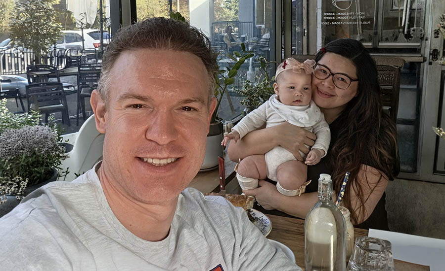 Luke Mackay and his daughter Amelia
