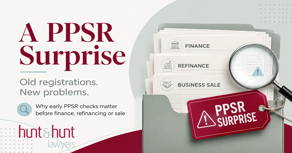 PPSR registrations and business sales article